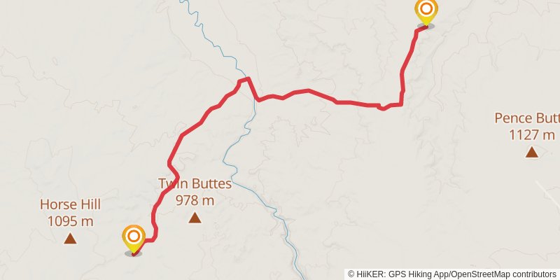 Ultra Pedestrian North Loop stage 74 Map