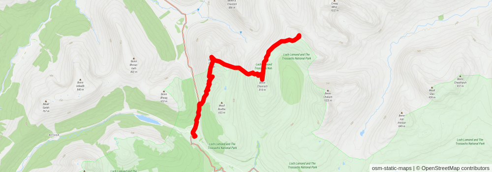 Cam Chreag - Auch stage 2 Map