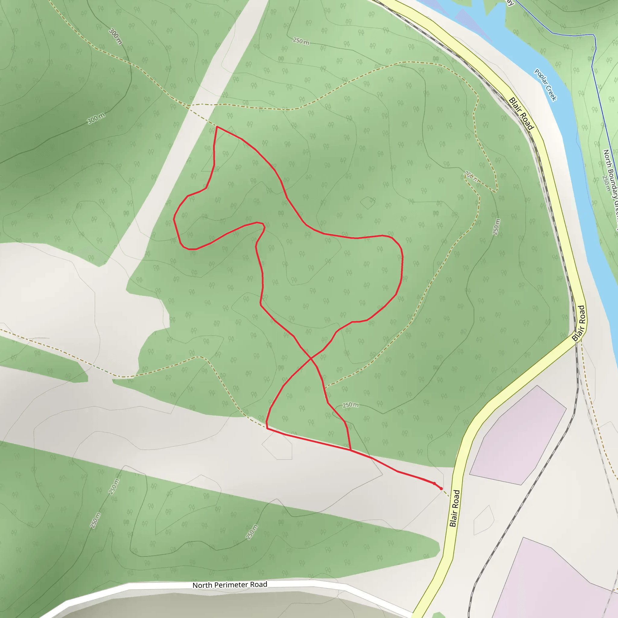 Black Oak Ridge Conservation Easement Loop mobile static map