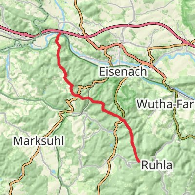 Horschel to Hubertushaus Walk mobile static map