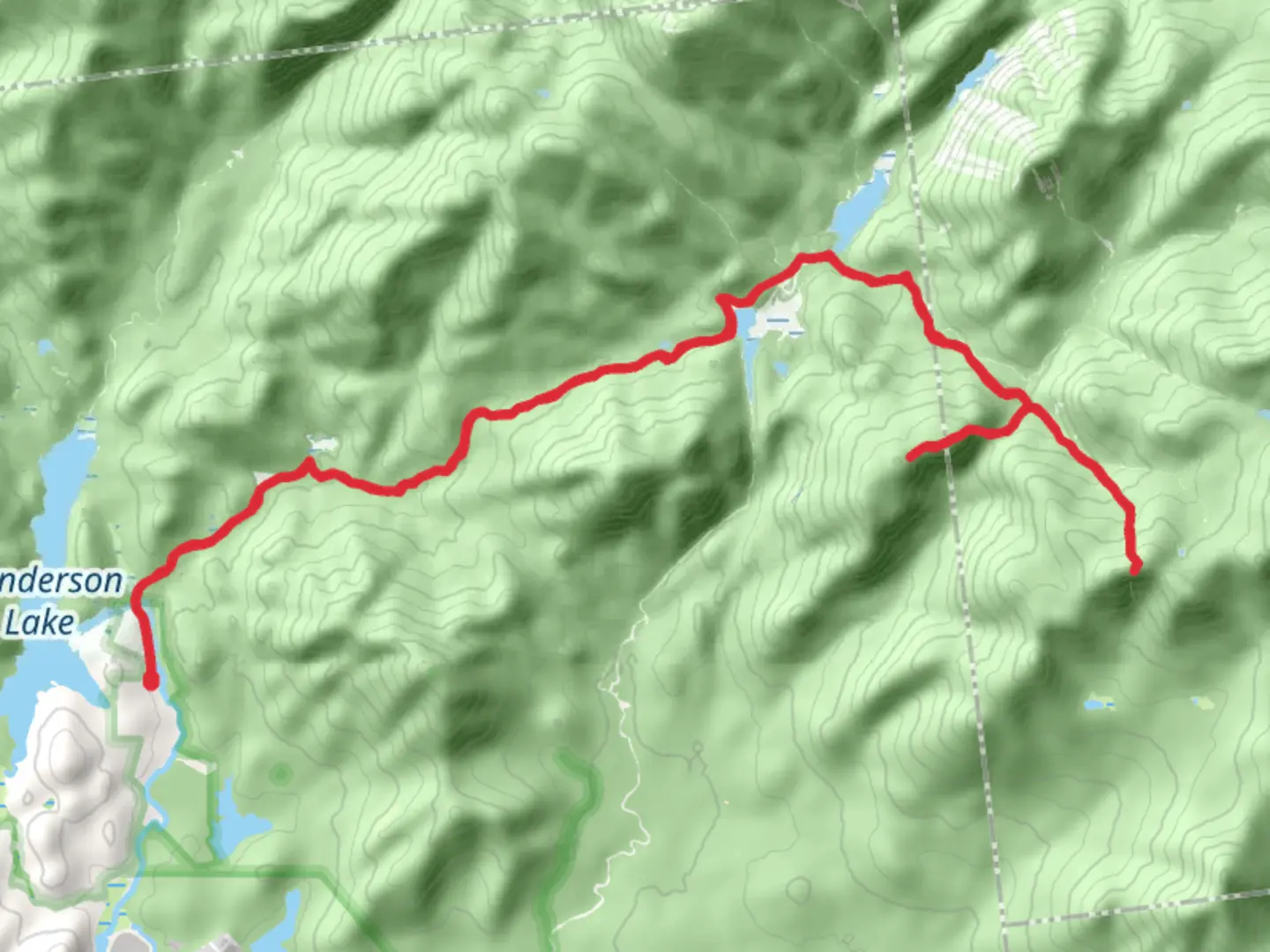 An image depicting the trail Cliff Mountain and Mount Redfield via Calamity Brook Trail and its surrounding area.