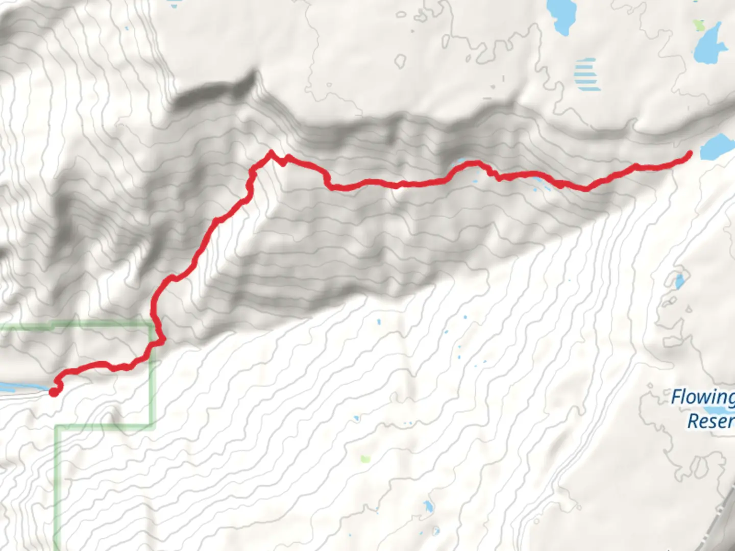 An image depicting the trail Carson Lake via Coal Creek and its surrounding area.