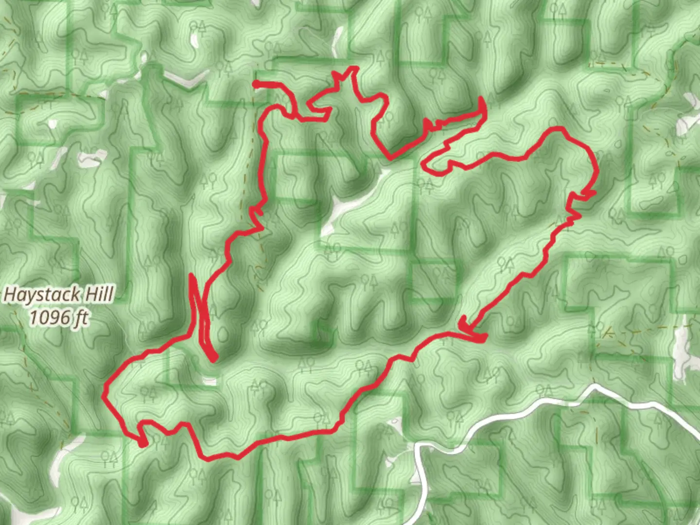 An image depicting the trail Archer's Fork Loop Trail and its surrounding area.