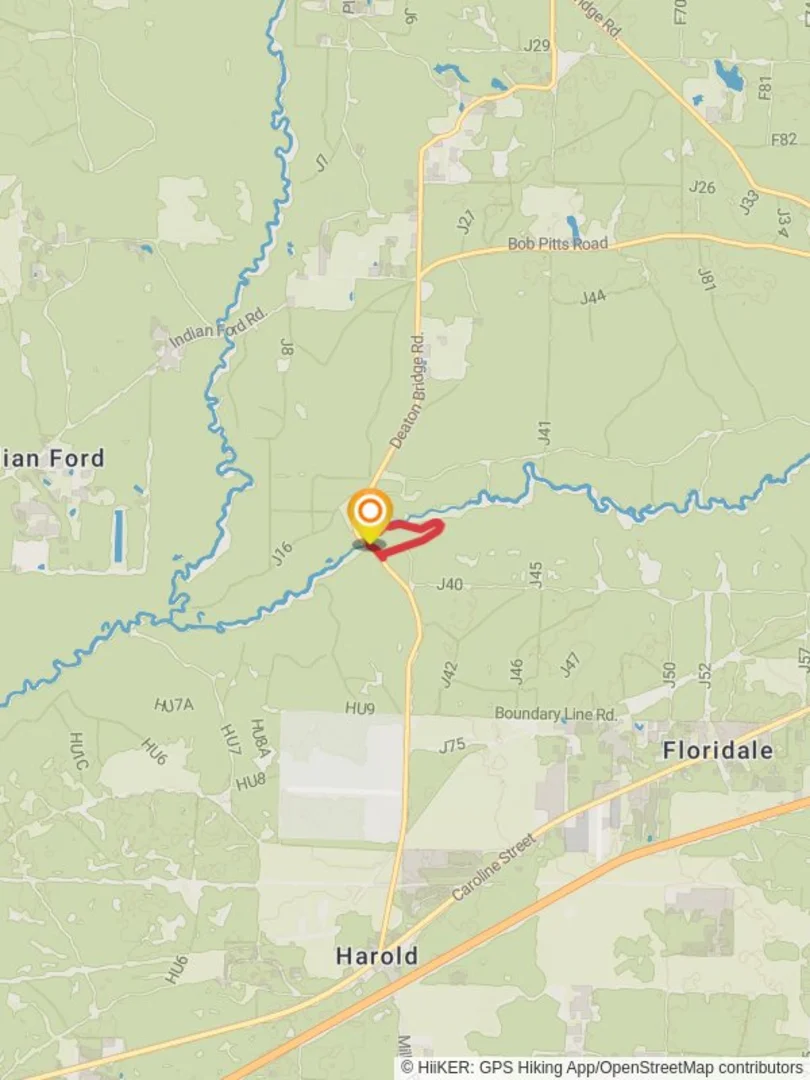 An image depicting the trail Blackwater River State Park Loop and its surrounding area.