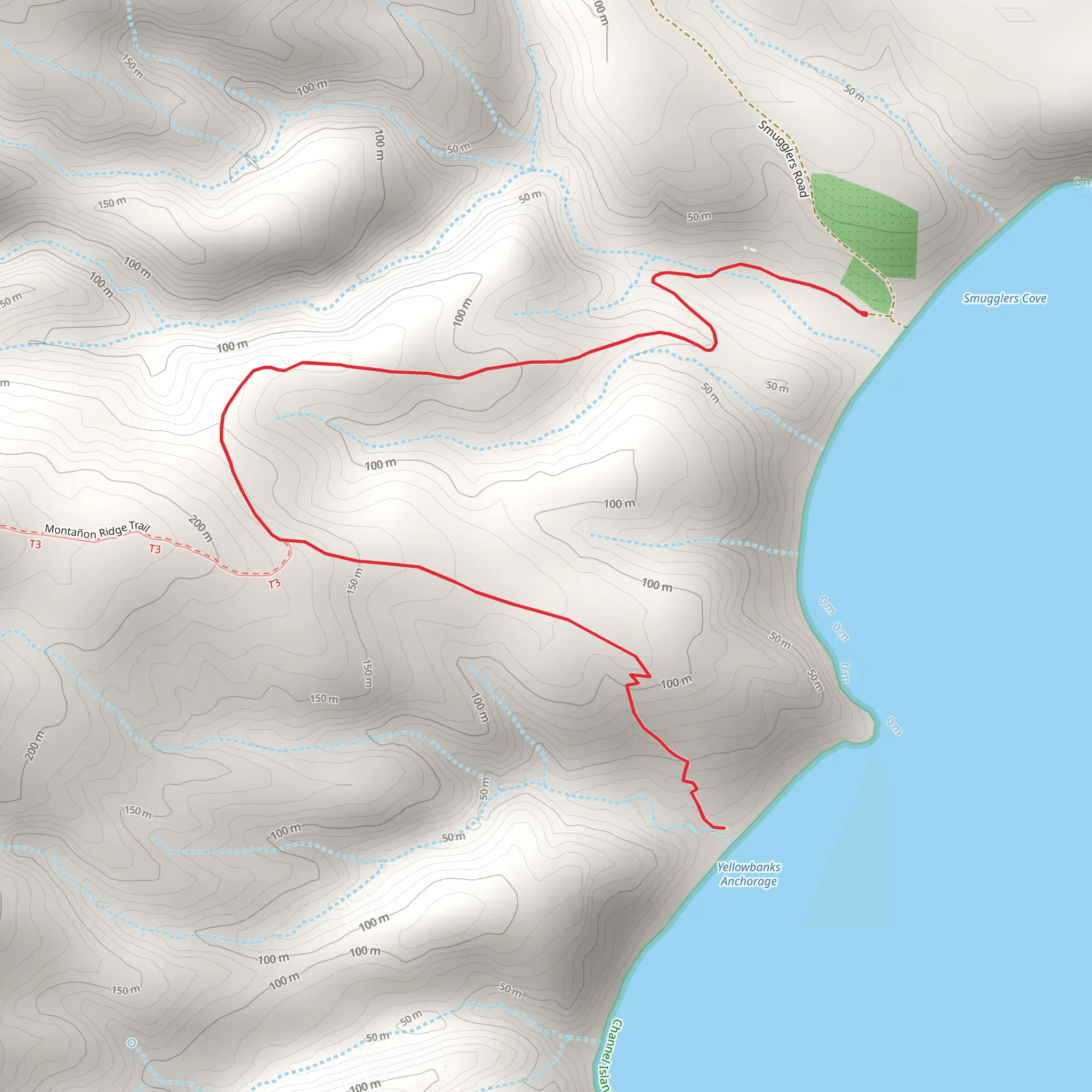 Yellowbanks Trail mobile static map