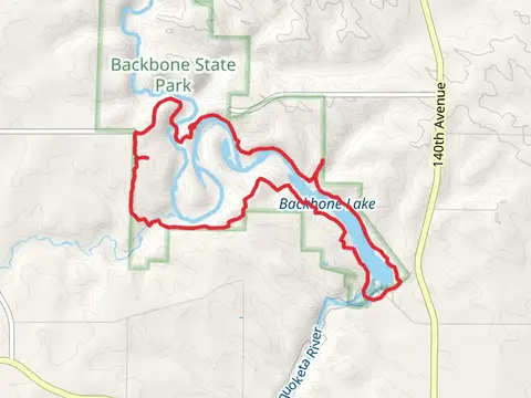 Maquoketa River - Backbone West Lake Loop Trail