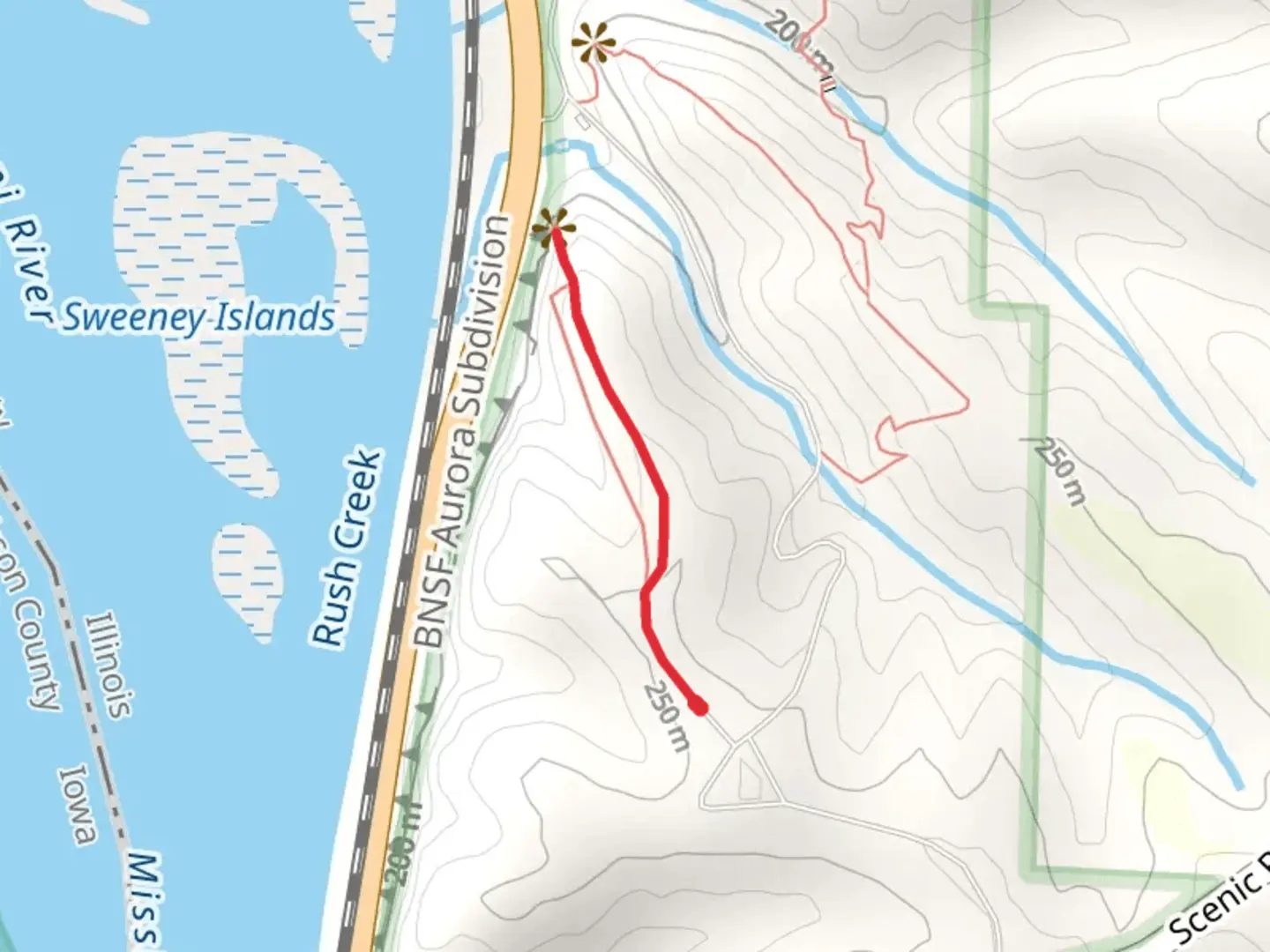 An image depicting the trail Indian Head and its surrounding area.