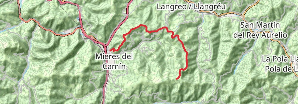 GR 208 Anillo de la Montaña Central stage 10 Map