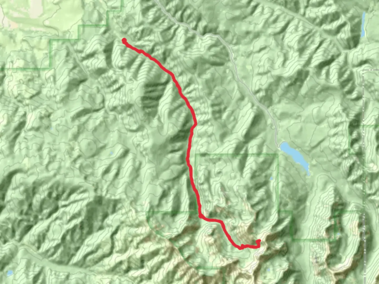 An image depicting the trail South Cottonwood Trail and its surrounding area.