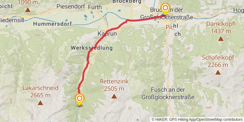 Die Glocknerrunde stage 1 Map