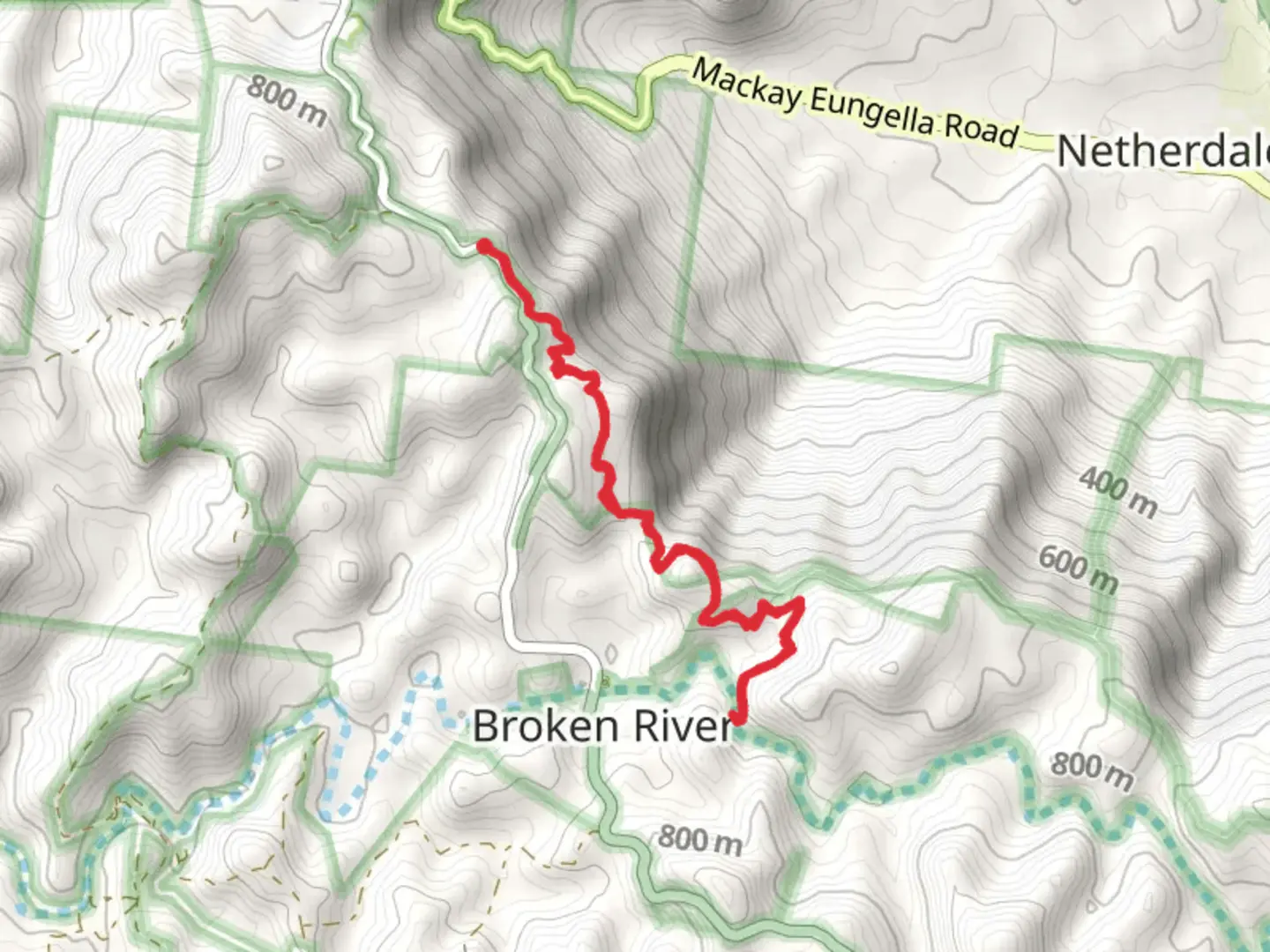 An image depicting the trail Clarke Range Track and its surrounding area.