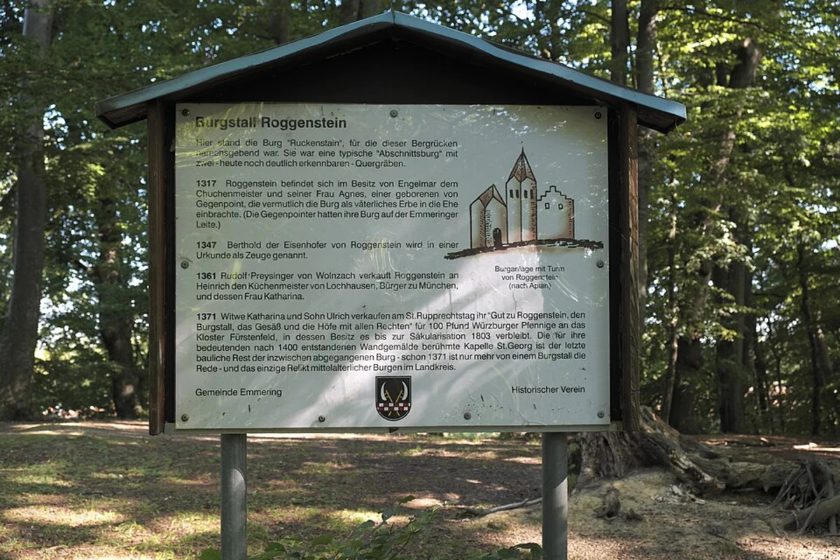 Munchener Berg, Engelsberg and Emmeringer Leite Loop via Heuweg