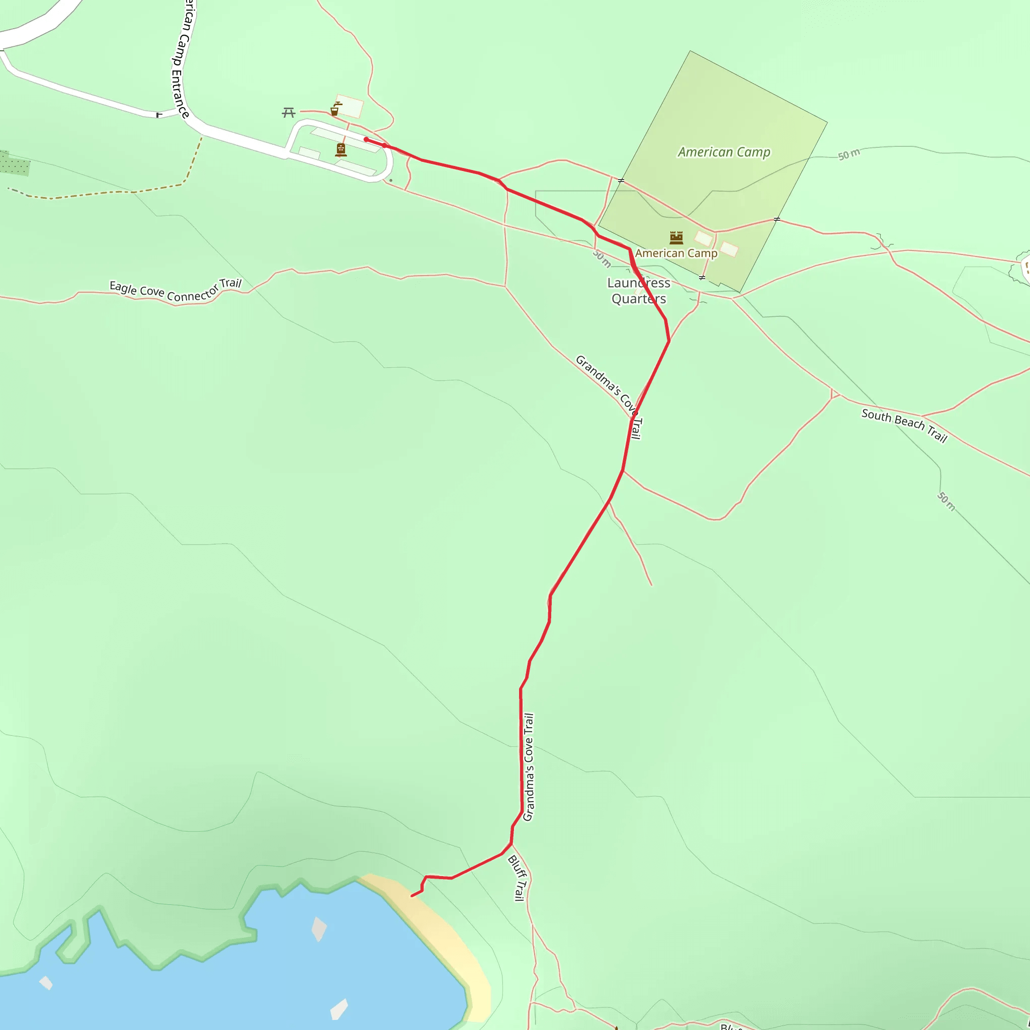 Grandma's Cove mobile static map