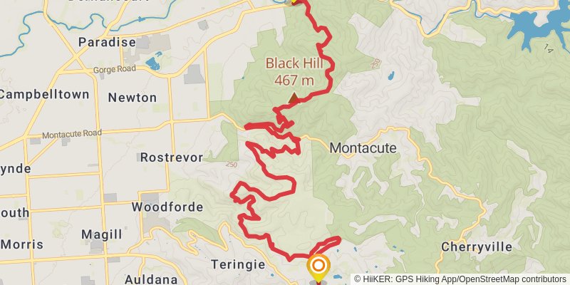 Yurrebilla Trail stage 3 Map