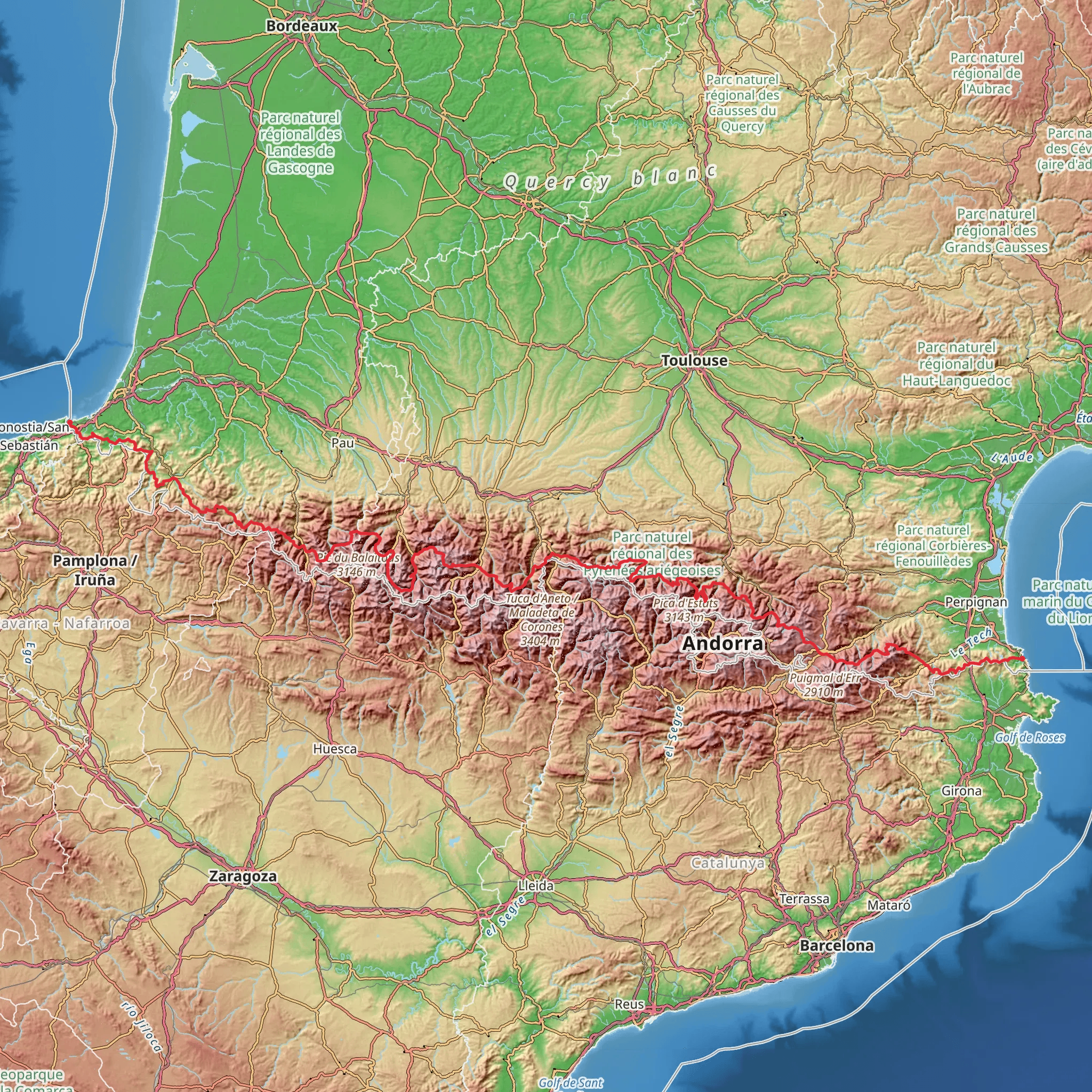 GR 10 mobile static map