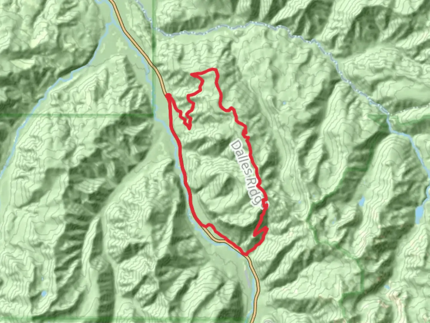 An image depicting the trail Twentyeight Mile Creek Road, Ranger Creek and White River Loop Trail and its surrounding area.