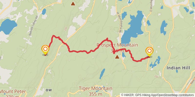 Appalachian Trail stage 135 Map
