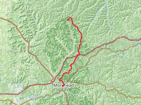 Sheltowee Trace Trail to Morehead