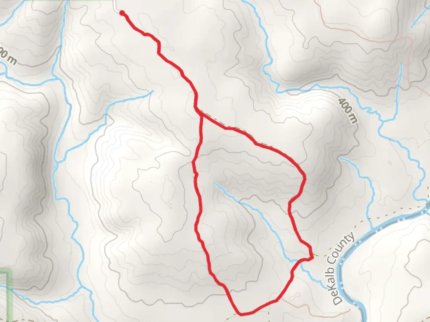 An image depicting the trail Road 8, 7 and 5 Loop and its surrounding area.