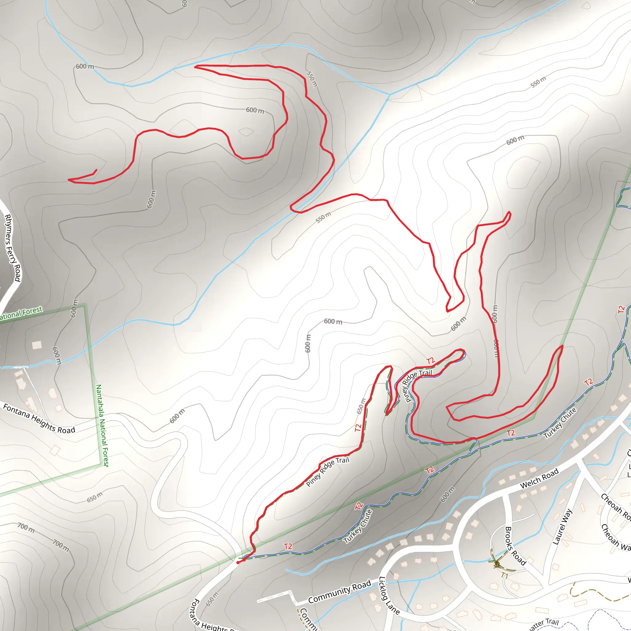 Brooks Cove Trail mobile static map