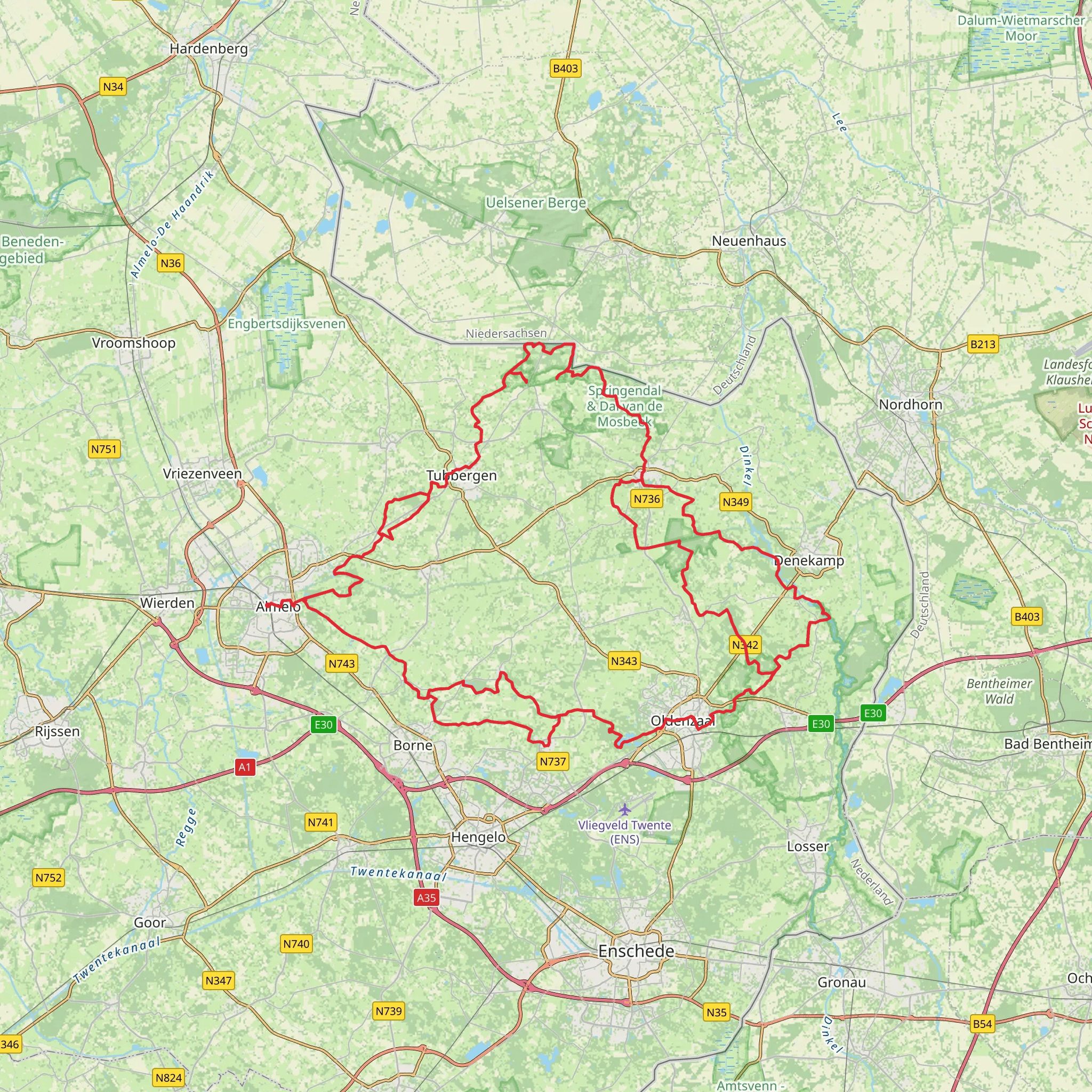 Twentepad mobile static map