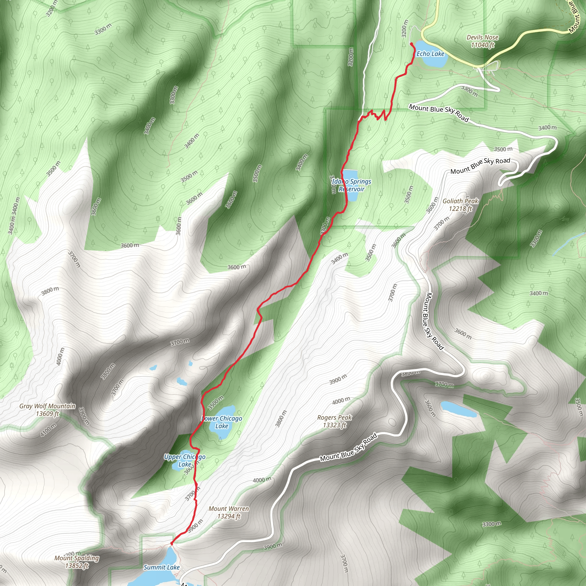 Summit Lake mobile static map