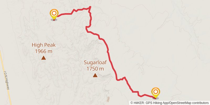Ultra Pedestrian North Loop stage 89 Map