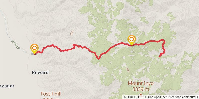 Pat Keyes Spring Trail stage 3 Map
