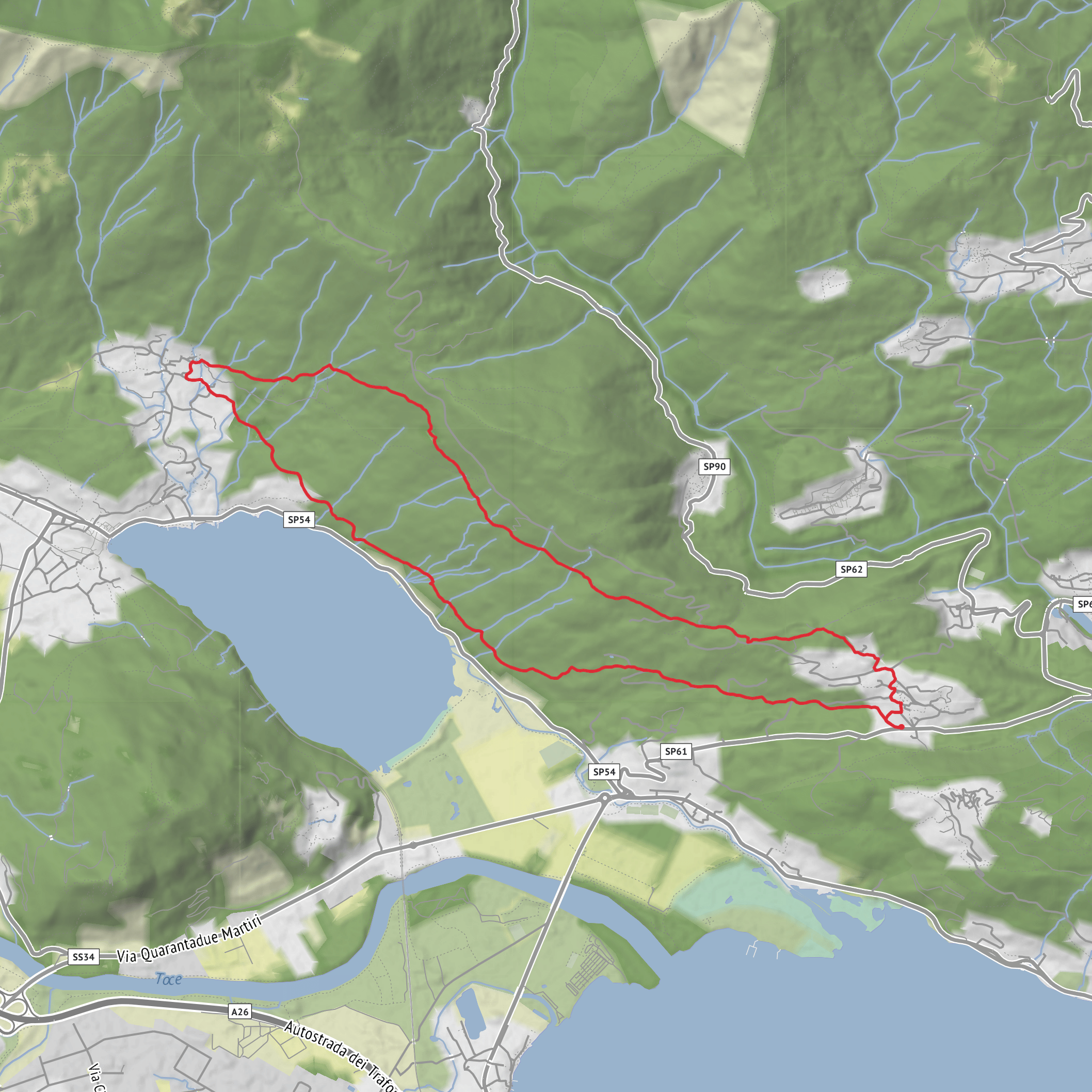 Bieno - Bracchio escursione ad anello mobile static map