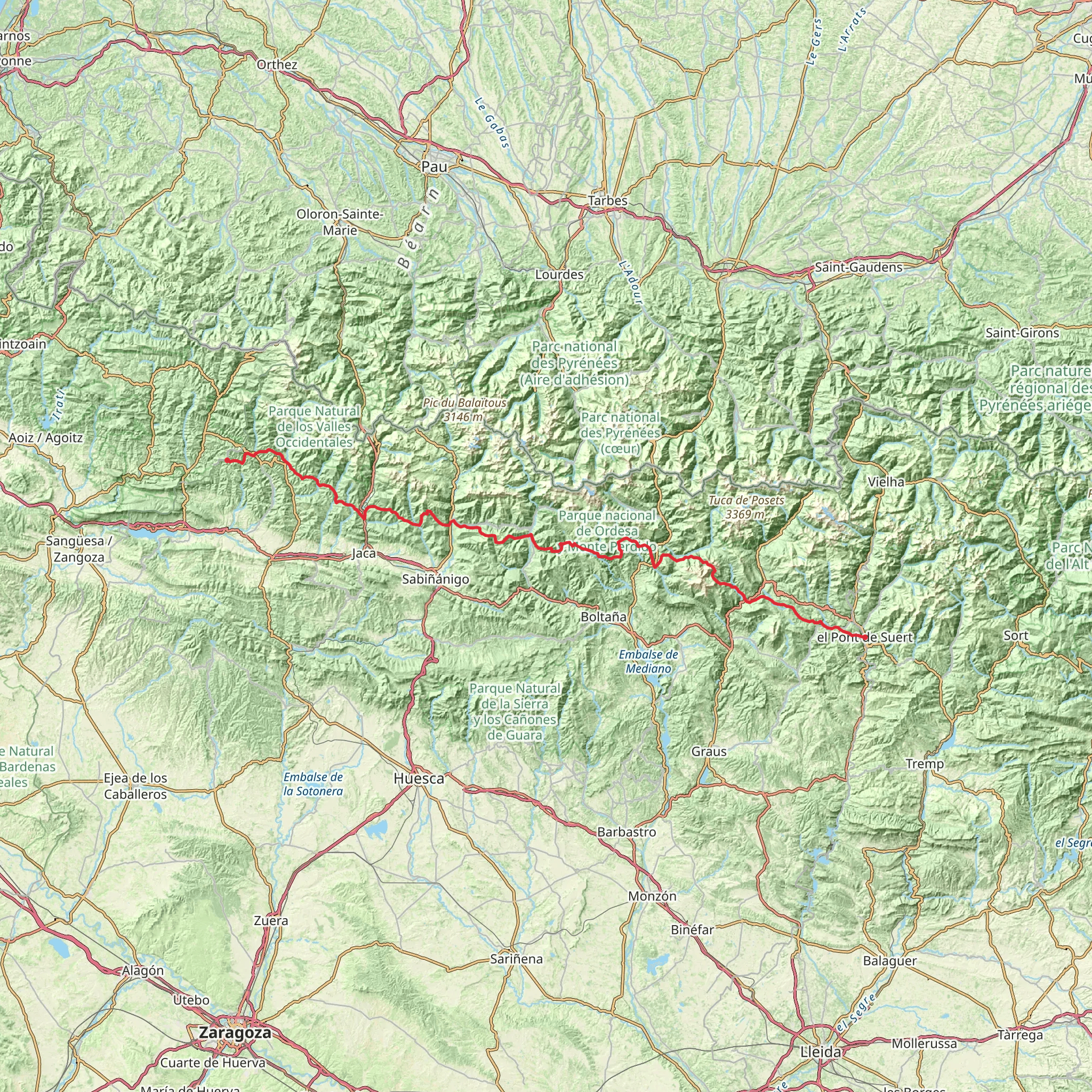 GR 15 - Subpyrenean Path mobile static map