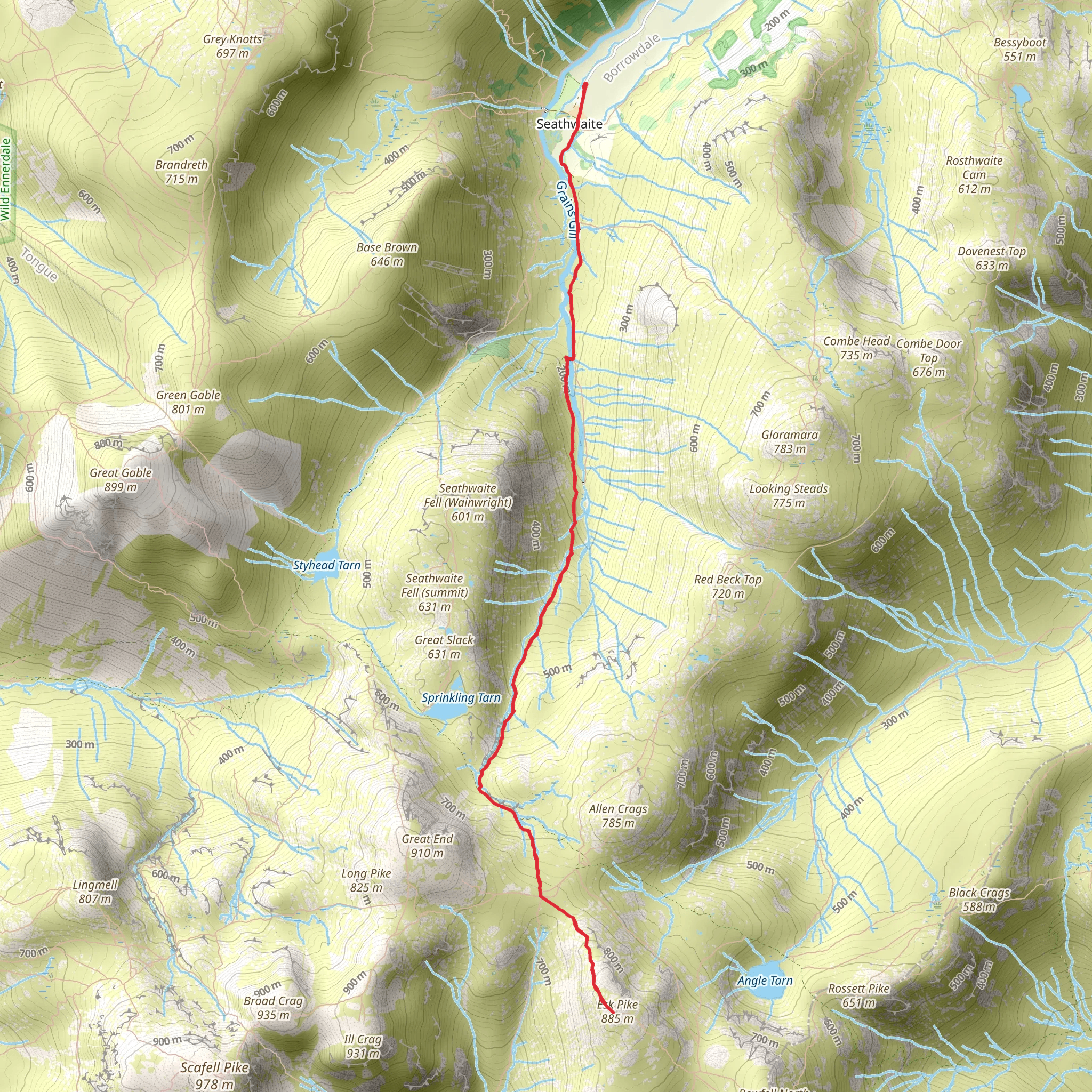 Esk Pike mobile static map