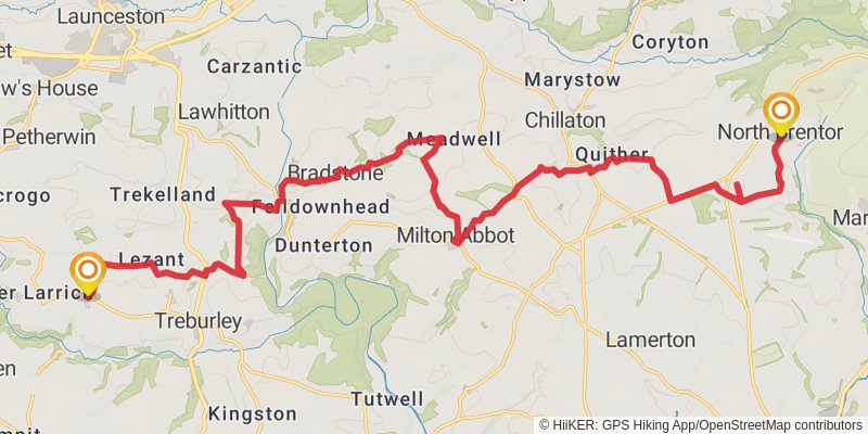 Mary Michael Pilgrims Way stage 12 Map