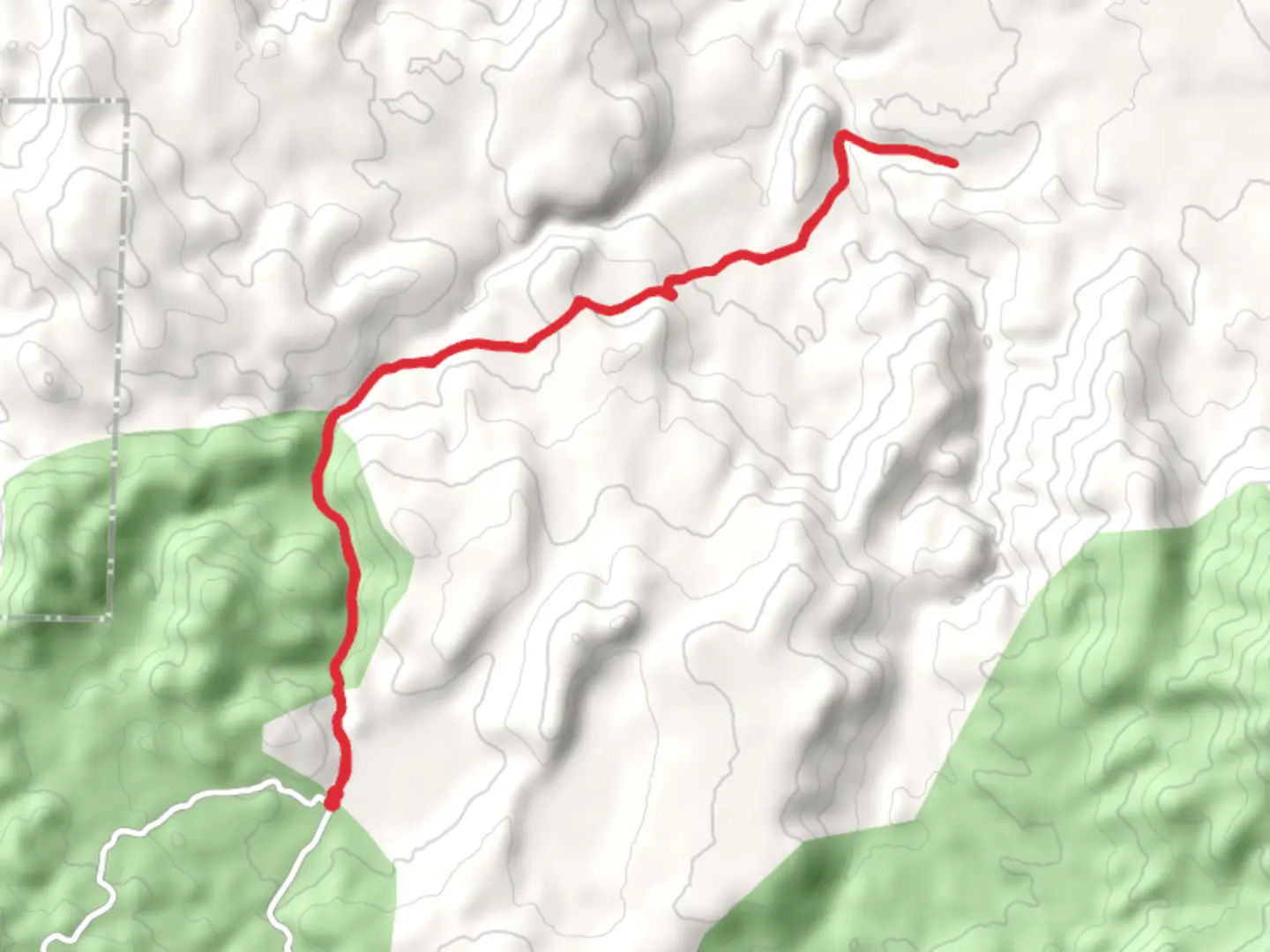 An image depicting the trail Lousetown Creek and Caldwell Ravine and its surrounding area.