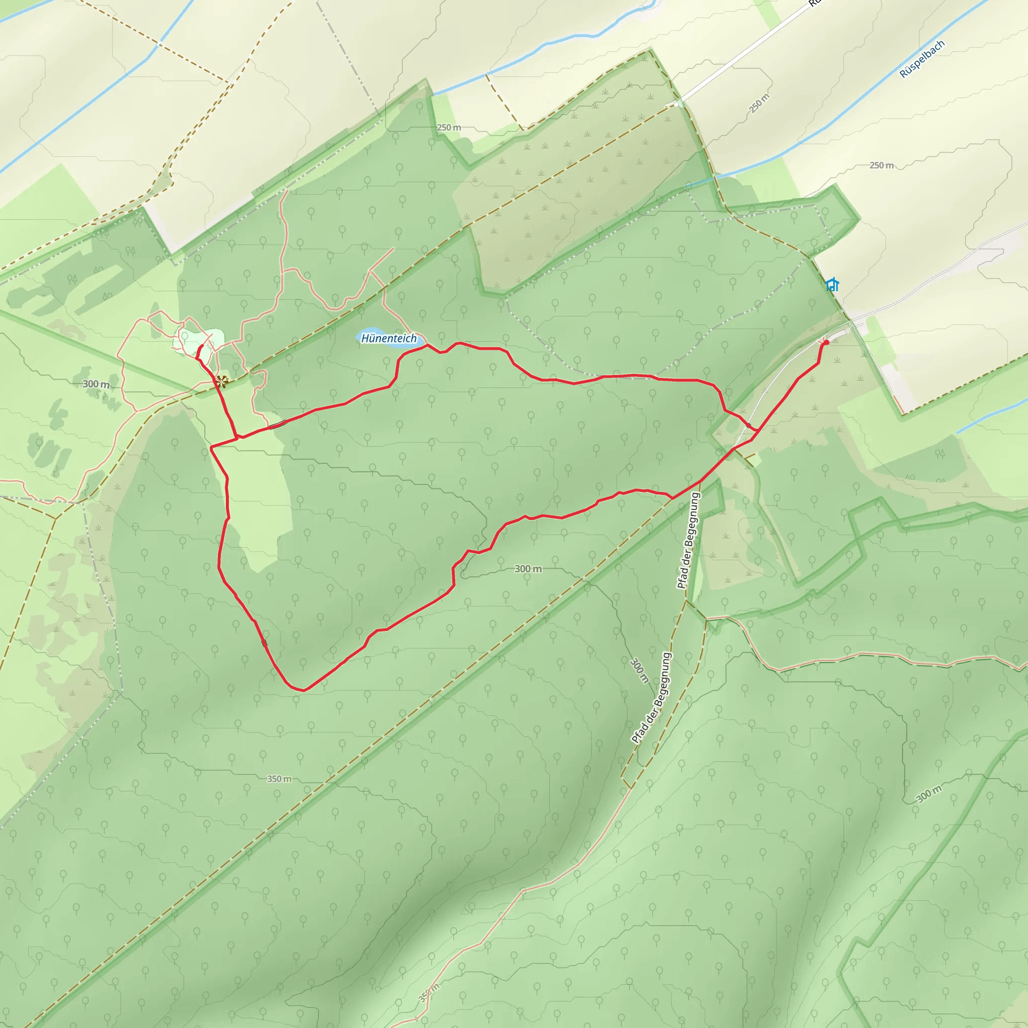 Hünenteich via Saugrabenweg mobile static map