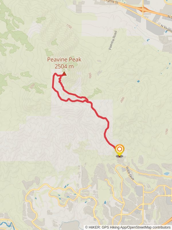 Peavine Peak via Hobo Trail Loop