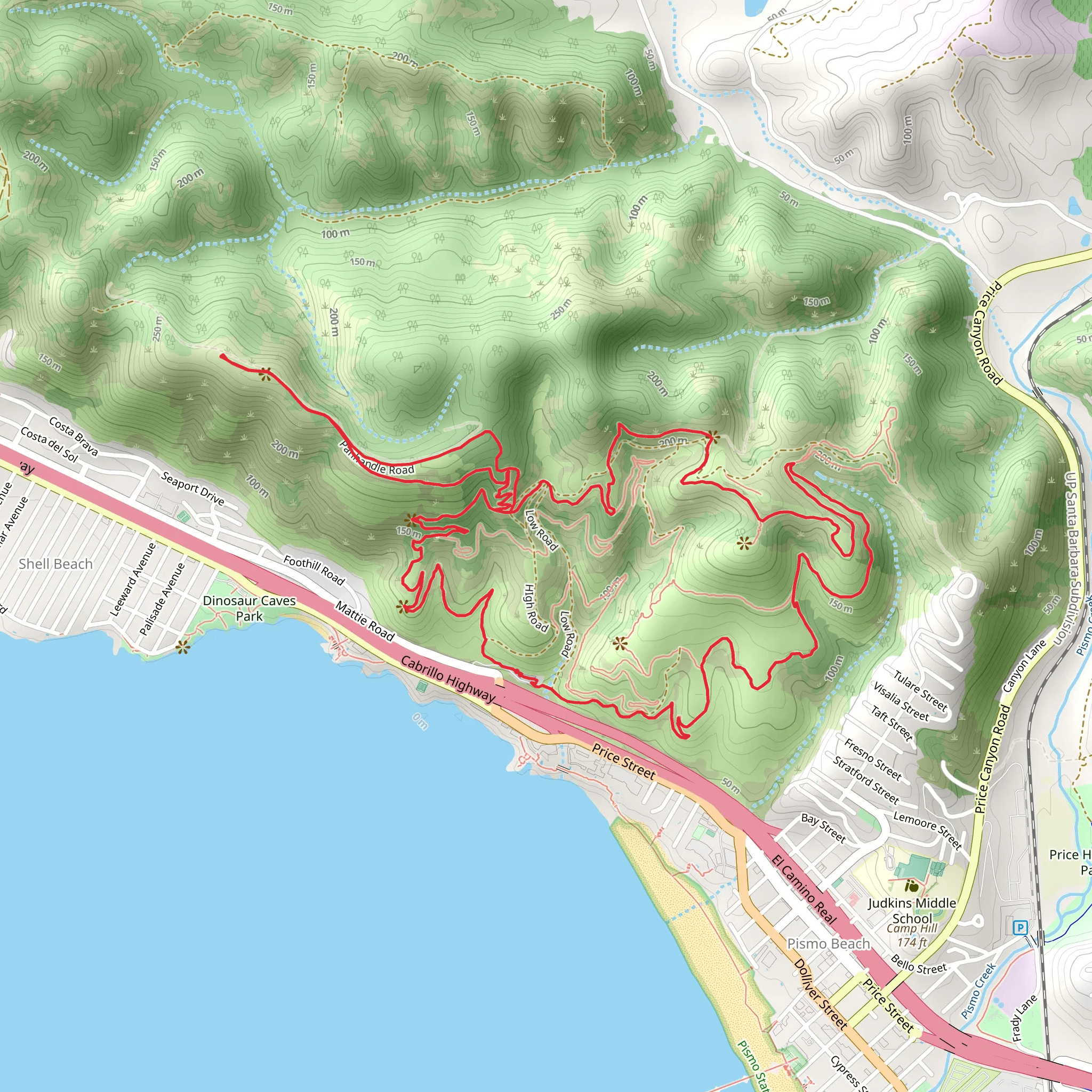Discovery Trail, Panhandle Trail and Turtle Loop Trail mobile static map