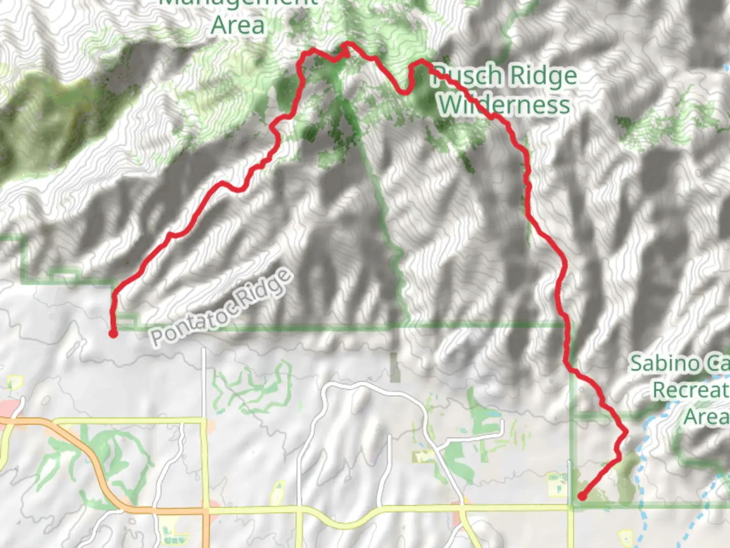 An image depicting the trail Gorp Peak, Window Peak and Mount Miguel and its surrounding area.