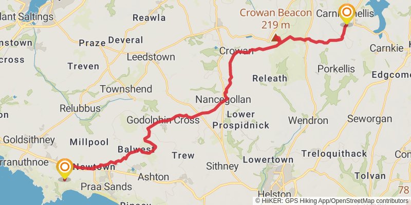 Mary Michael Pilgrims Way stage 3 Map