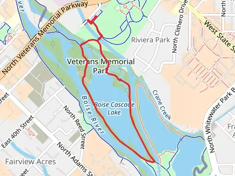 Boise Cascade Lake and Boise River Greenbelt Loop