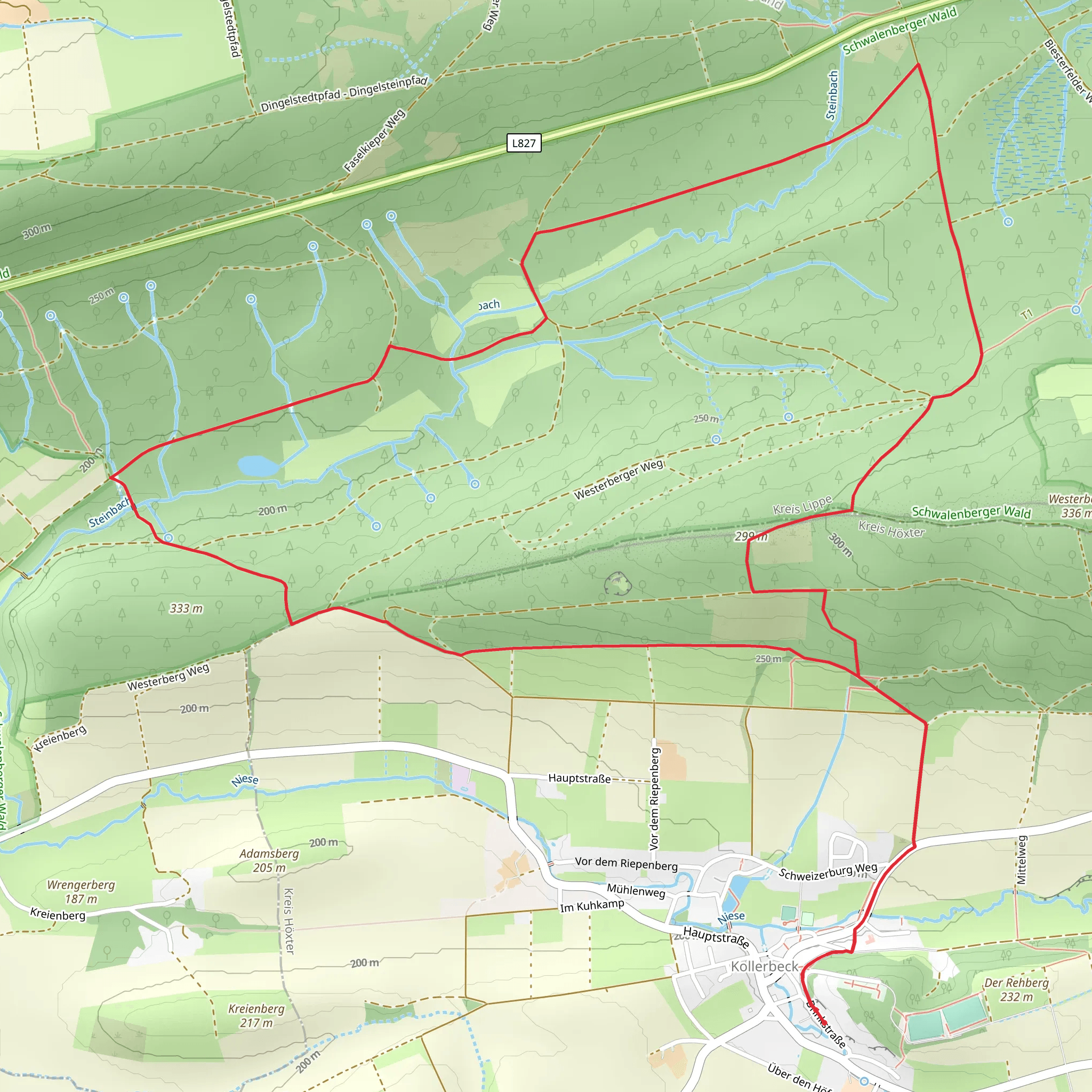 Weg der Stille Loop mobile static map