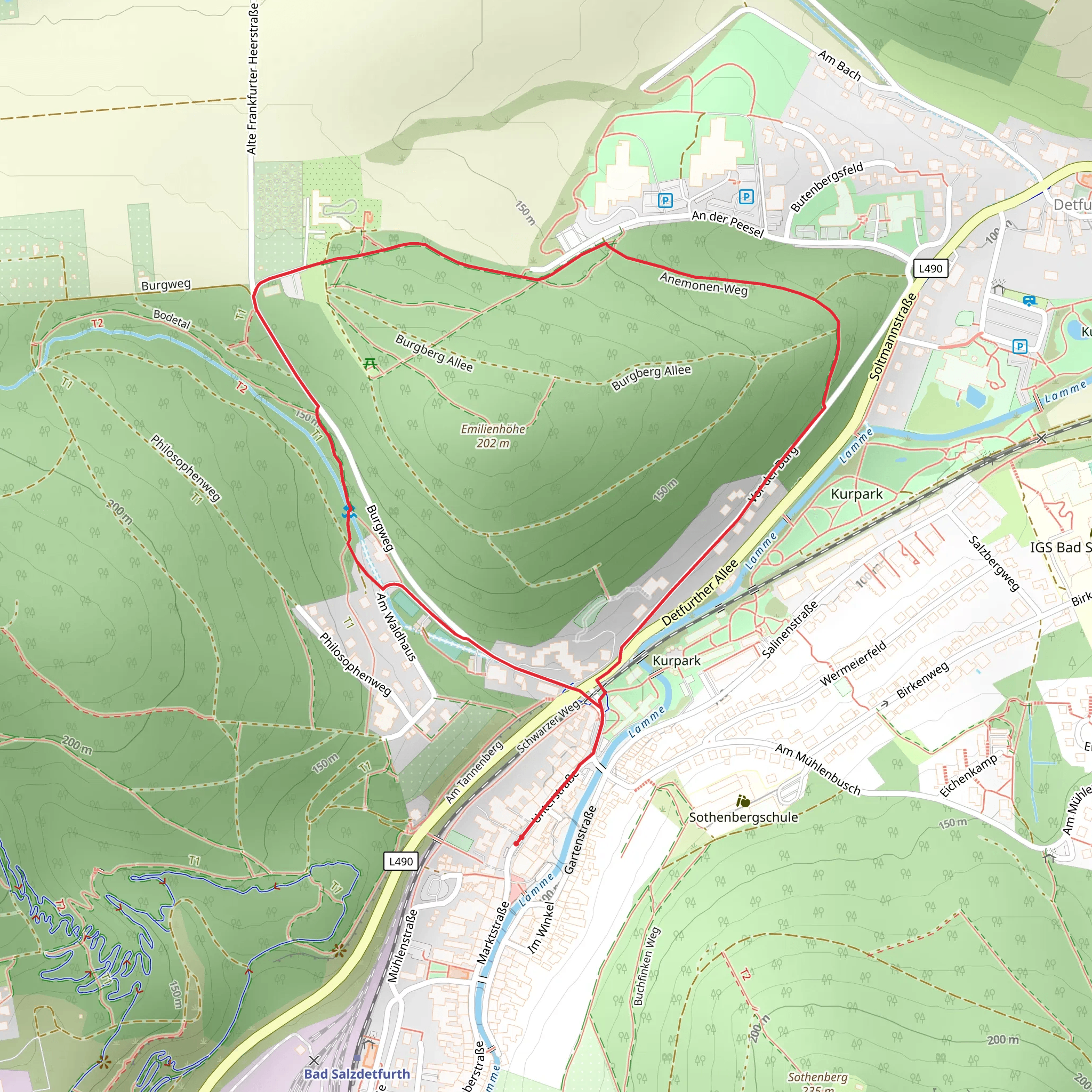 Soelter Weg and Fernwanderweg Calenberg Harz Loop mobile static map