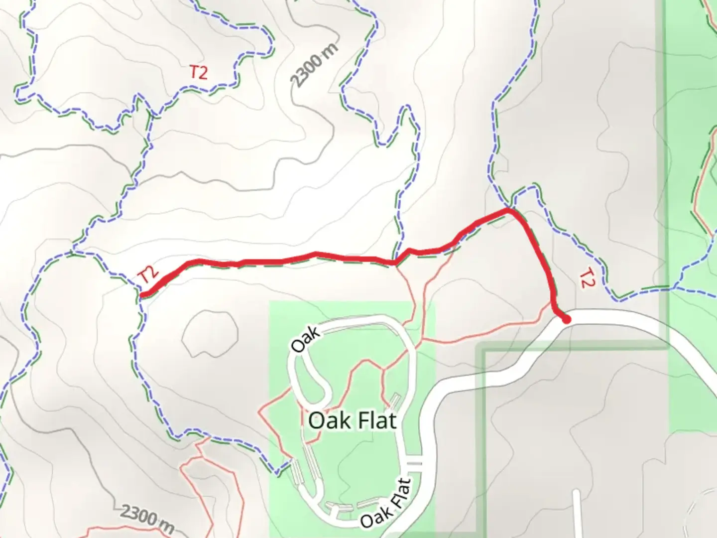 An image depicting the trail Easy Pickin' and its surrounding area.
