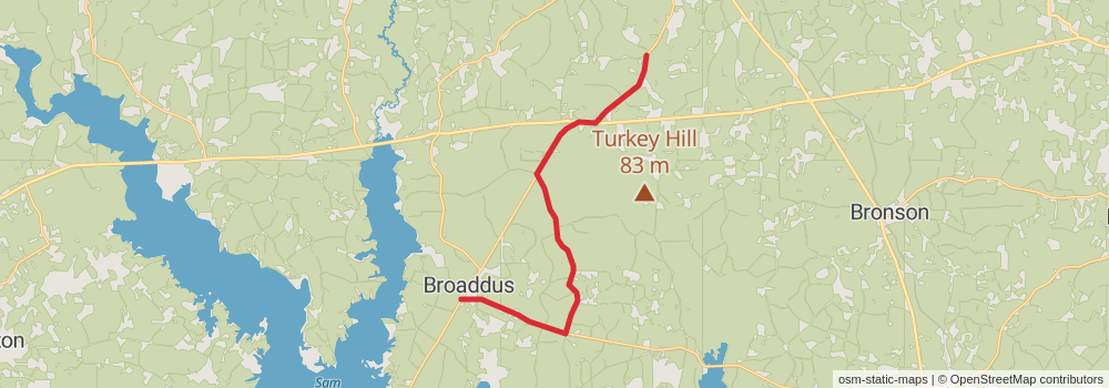 American Perimeter Trail - Texas Primary stage 95 Map