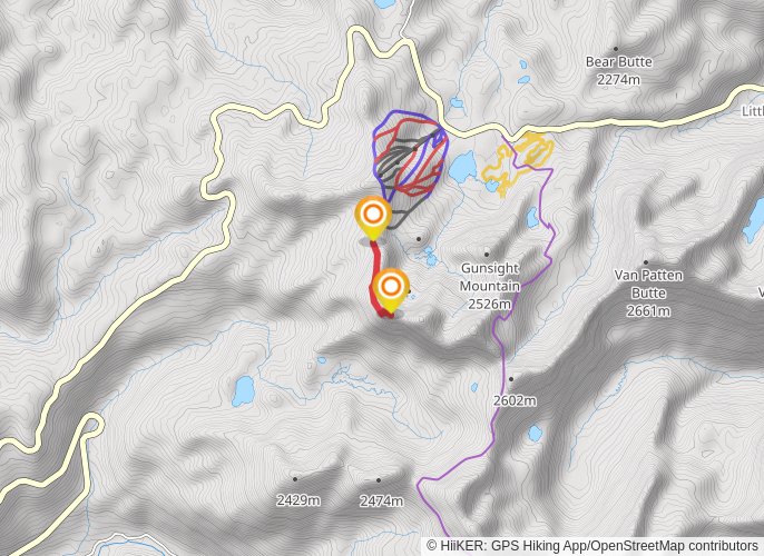 Lakes Lookout mobile static map