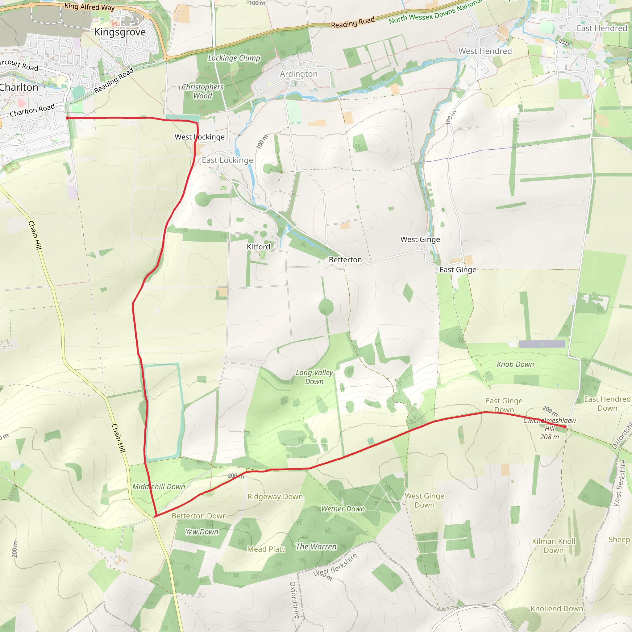 Wantage mobile static map