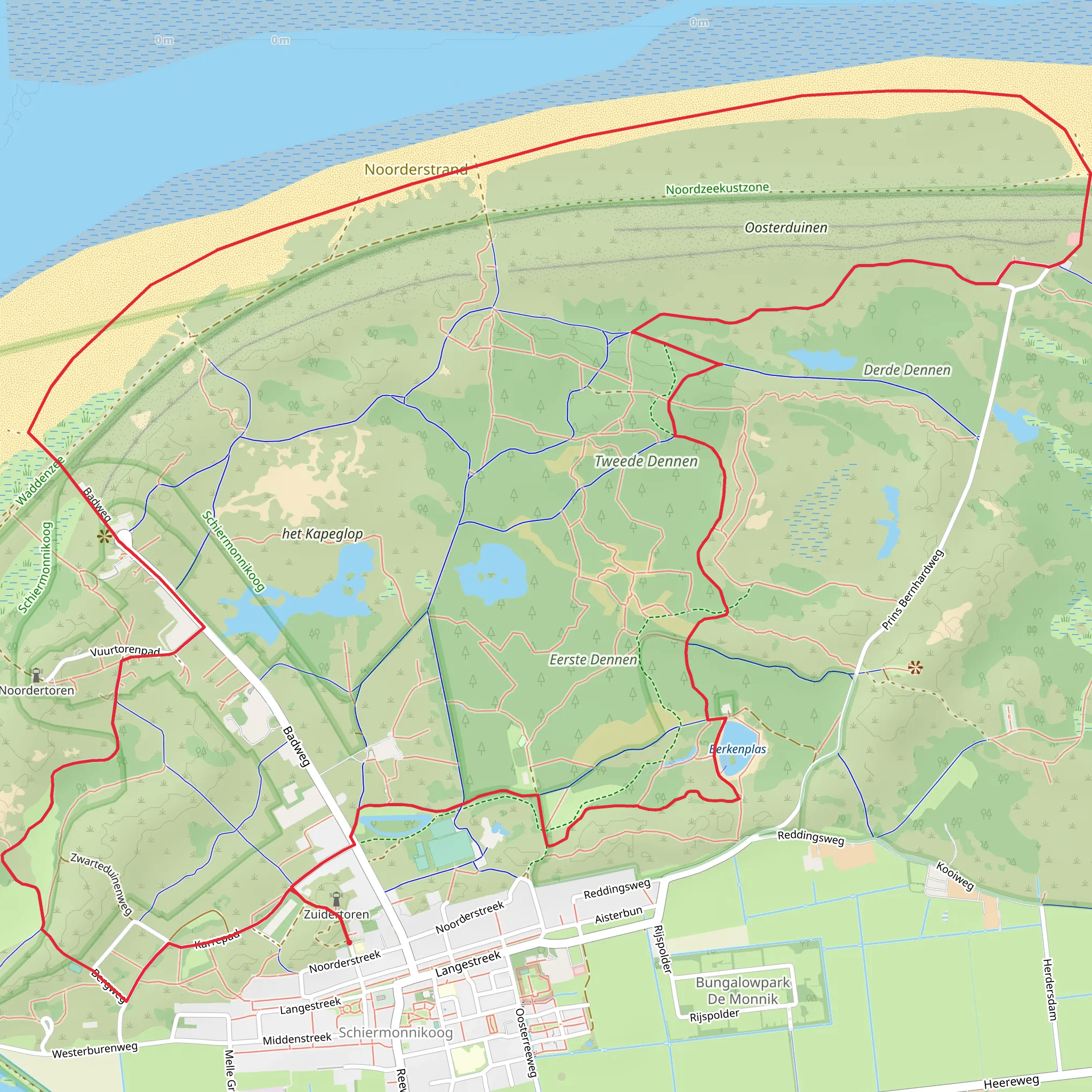 Scheepstrapad, Kronkelpad and Cornetis Visserpad Loop mobile static map