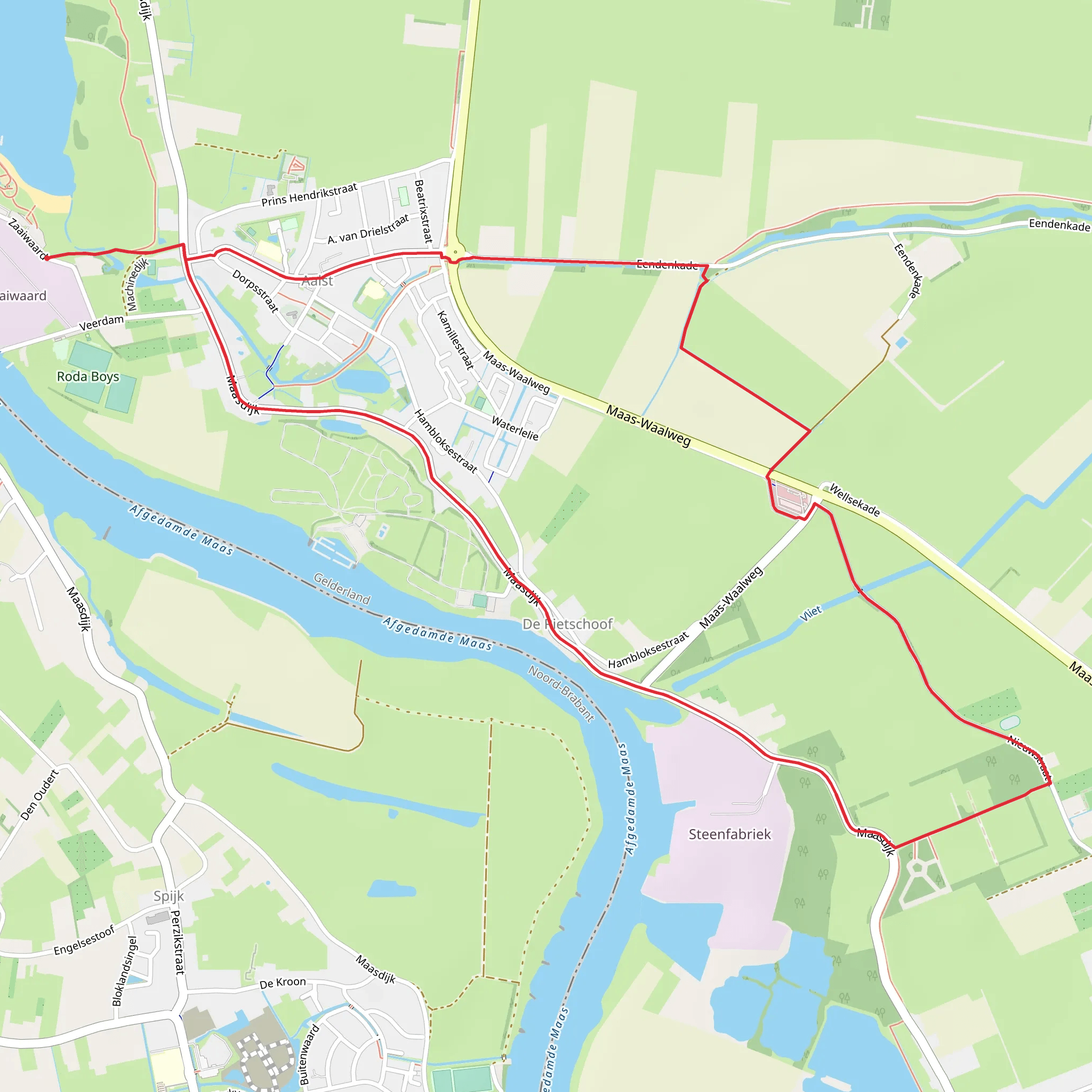 Hamarithapad and Maasdijk Loop mobile static map