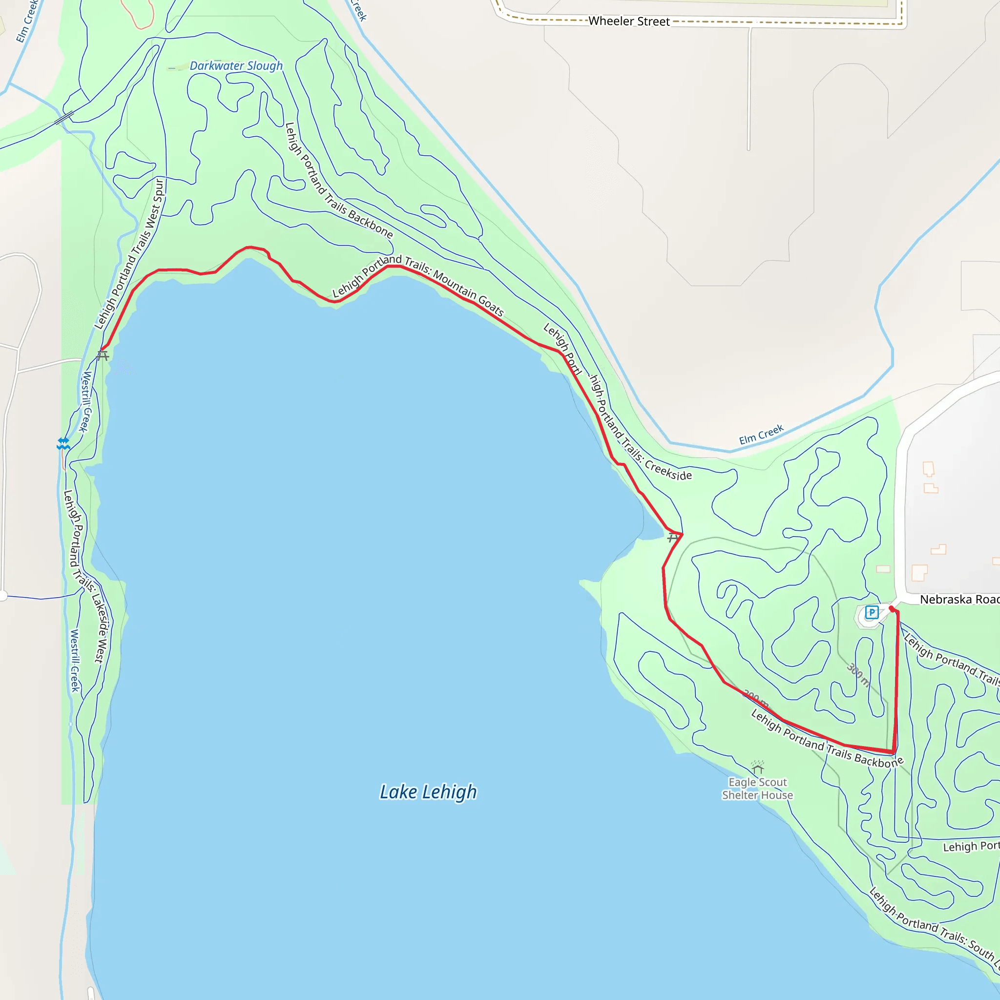 Lehigh Portland Trails - Mountain Goats mobile static map