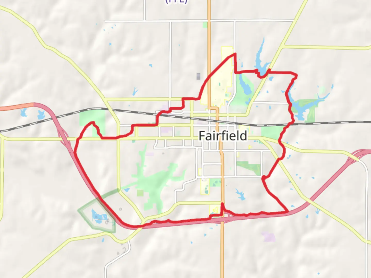 An image depicting the trail Fairfield Loop and its surrounding area.