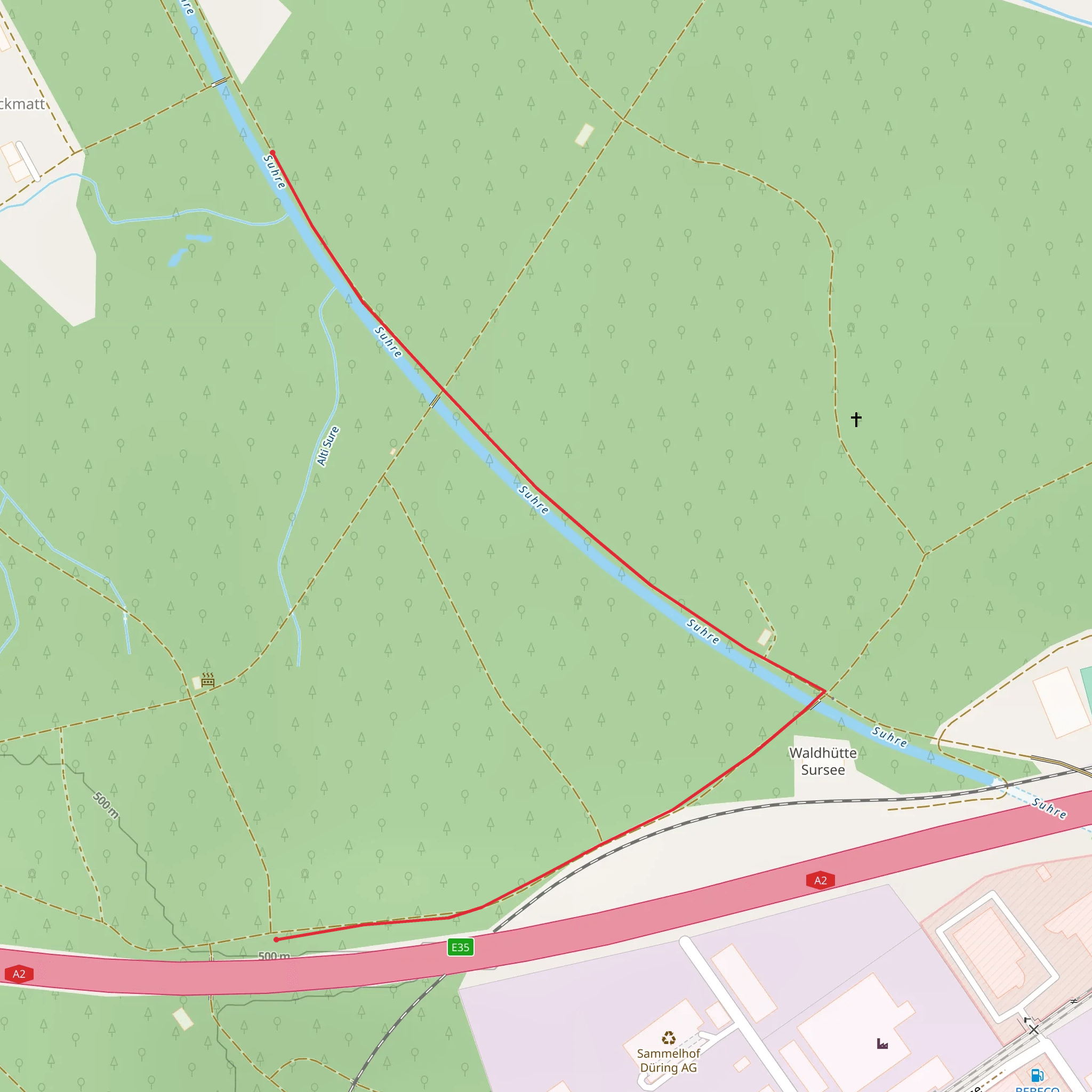 Baumerlebnispfad in der Region Sempachersee mobile static map